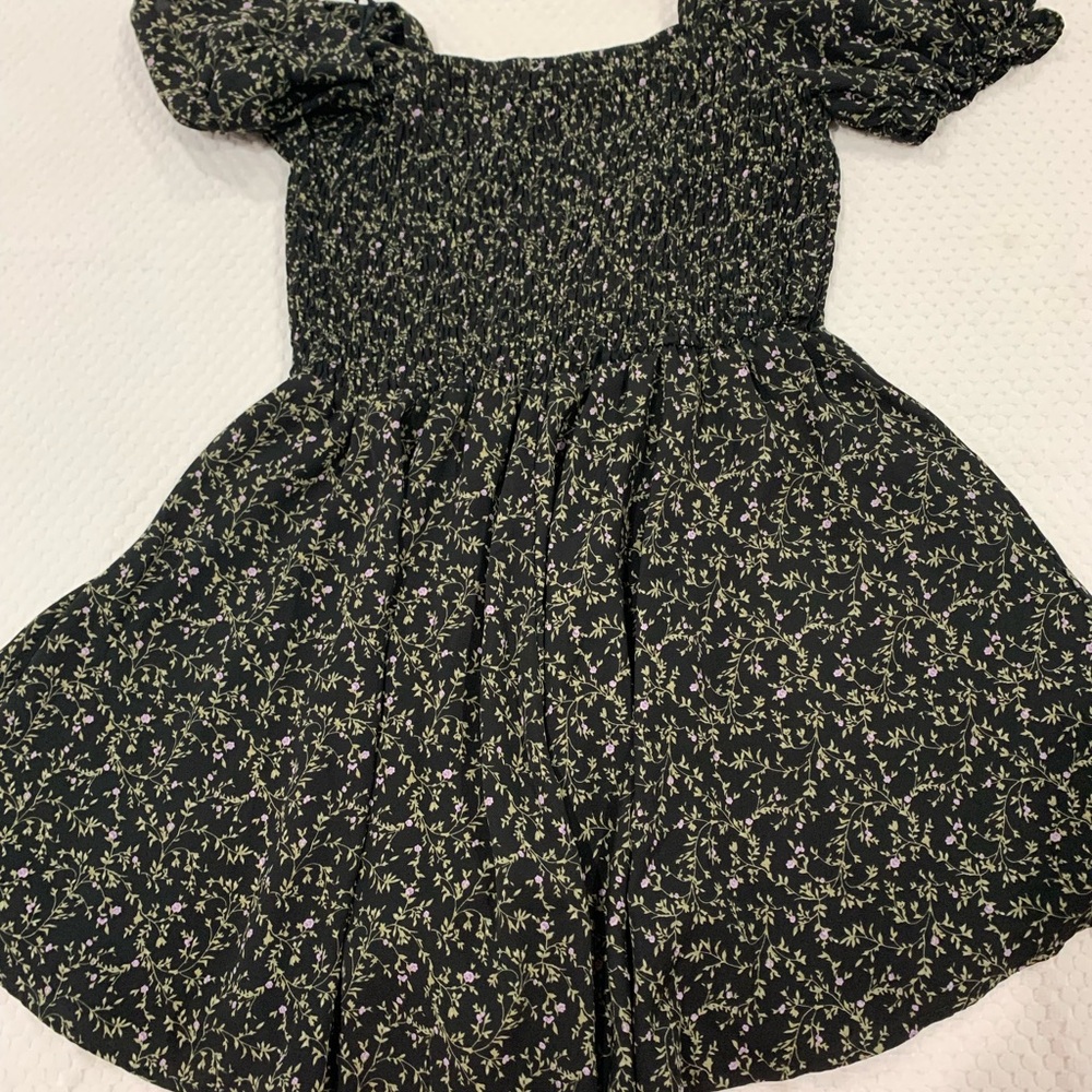 Jasmine Black and White Floral Mini Jumpsuit/Dress